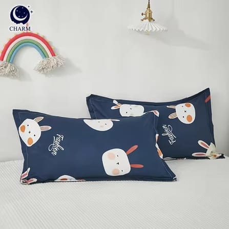 CHARM ชุดผ้าปูที่นอน + ผ้านวม 5 ฟุต 4 ชิ้น ลาย NAVY BUNNY คอลเลคชั่น DREAMY_5